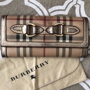 Burberry check wallet